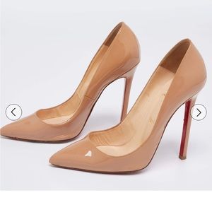 Christian Louboutin Beige Pigalle Pumps Heels 38.5